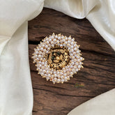 Antique Cluster Pearl Billai- Bird Bun Billai -Green -G10368